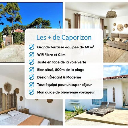 Caporizon-Villa Courant-Terrasse-Proche Plage Mimizan-Plage Exteriör bild